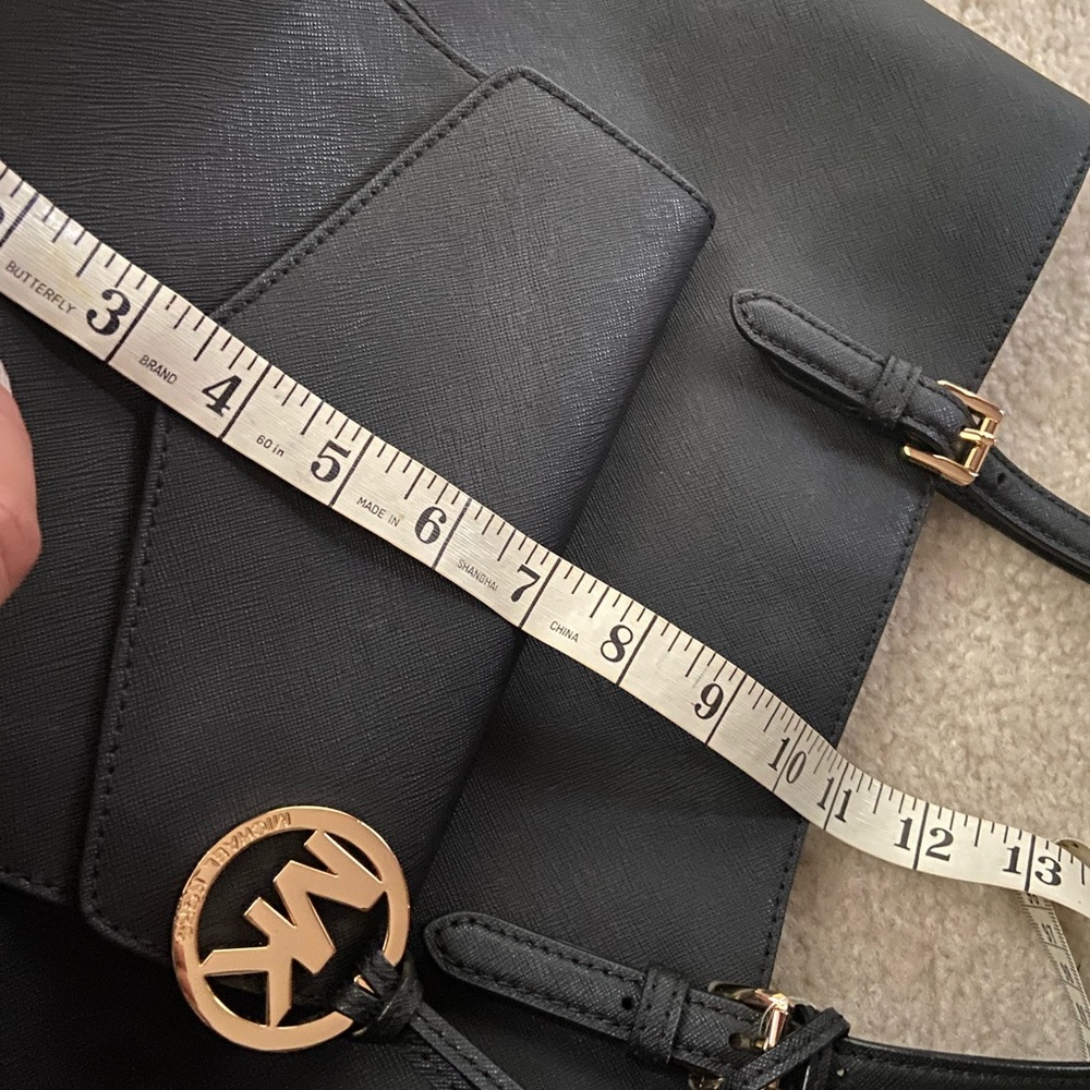 New large black leather MK purse with sleeve inside for I pad